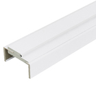 Kit Batente e Guarnição Regulável 12cm a 17cm de Madeira MDF Branco 215x3cm Moldurama