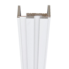 Kit Batente e Guarnição Regulável Para Porta Camarão MDF Ultra Branco 10 a 14cm Artens