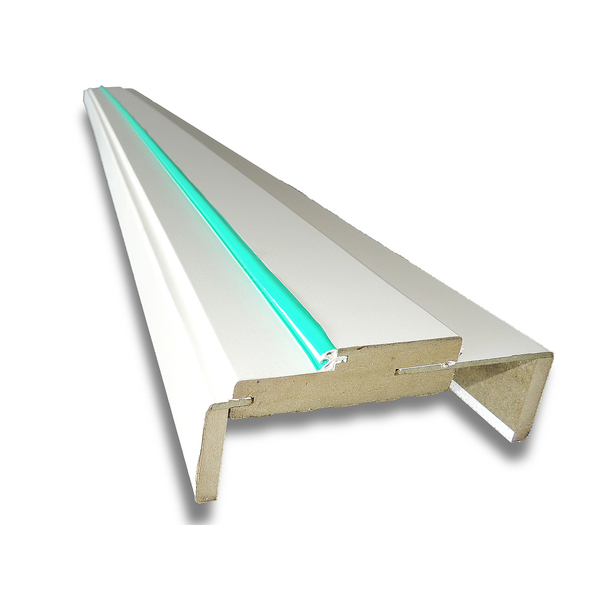 Kit Batente Regulável 10cm à 16,5cm para Porta de Giro MDF Branco Zema Eco Portas