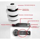 Kit Batente Roldanas Corpo Inox Para Sacada De Vidro