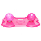 Kit Bebedouro Automático + 2 Comedouros para Pet Rosa