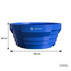 Kit Bebedouros 500l E 1.000l Para Gado Azul Gplas