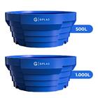 Kit Bebedouros 500l E 1.000l Para Gado Azul Gplas