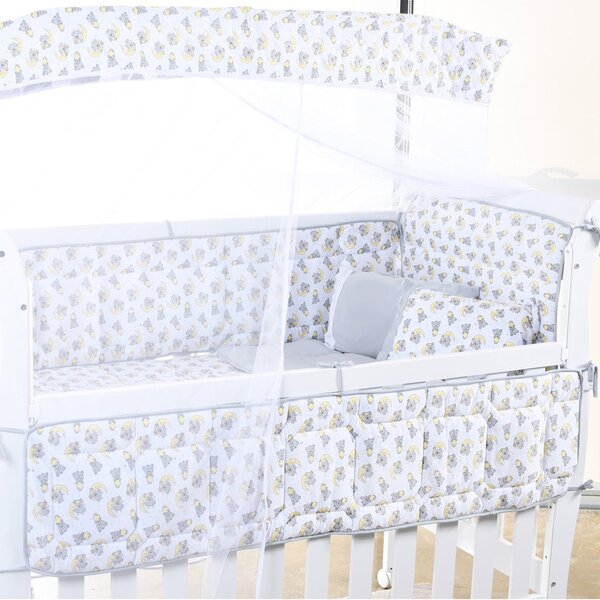 Kit Berço Baby 8 Peças Malha 100% Algodão Antialérgico Soninh