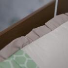 Kit Berço Com 9 Peças Safari Cinza Encanto Carolina Baby