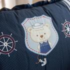 Kit Berço Com 9 Peças Trança Tutty Azul Marinho Carolina Baby