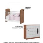 Kit Berço E Cômoda Bolinha De Sabão R2 - Carvalho Avelã/branco