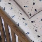 Kit Berço Padrão Americano Percal 150 Fios Rolinho 07 Peças M