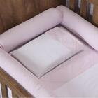 Kit Berço Padrão Americano Percal 150 Fios Rolinho 07 Peças M