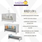 Kit Berço Para Gêmeos 3 Em 1 Para Colchão 60x130cm Multimóvei