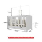 Kit Berço Para Gêmeos 3 Em 1 Para Colchão 60x130cm Multimóvei