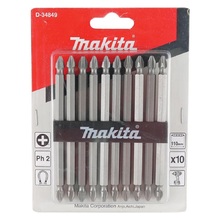 Jogo Pontas Duplas Magnéticas Bits Philips N2 X 110mm 1/4' Makita