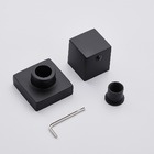 Kit Black Acessórios Lavatório Banheiro Completo Luxo Preto