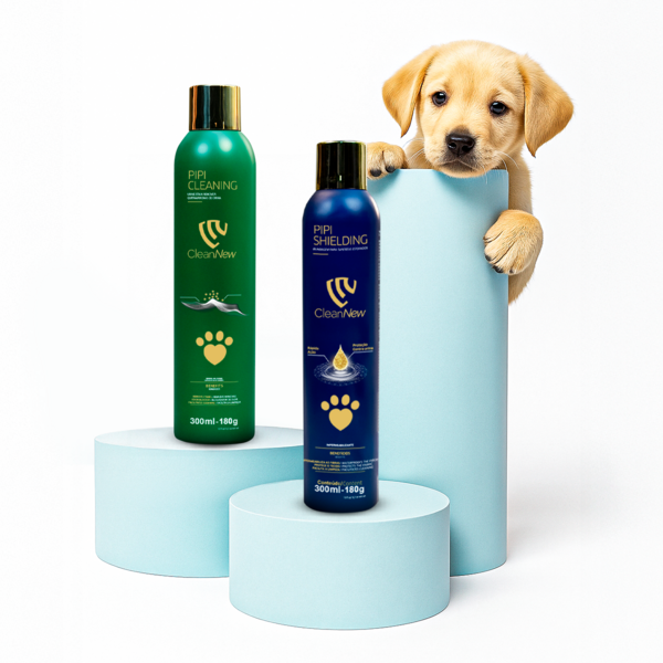 Kit Blindagem e Limpeza Tira Manchas de Tecidos Pet Pipi Clea