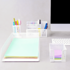 Kit Bloco Anotações, Porta Lapis, E Porta Objetos 4 Pçs Branc