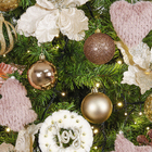 Kit Bola de Natal Camurça Tubo 8cm 6 Peças Cromus