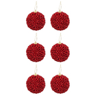 Kit Bola de Natal Dourada Crunch 8cm 6 Peças Cromus