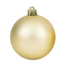 Kit Bola de Natal Dourada Tubo 8cm 6 Peças Cromus