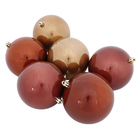 Kit Bola de Natal para Árvore Plástico Bordo 10x10x10cm Cromus