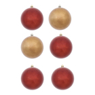 Kit Bola de Natal para Árvore Plástico Bordo 10x10x10cm Cromus