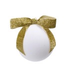 Kit Bola de Natal para Árvore Plástico Branco 8x8x8cm Cromus
