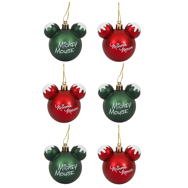 Kit Bola de Natal para Árvore Plástico Tecido Vermelho, Verde e Branco 8x8cm Cromus