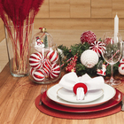 Kit Bola de Natal Rena Colorido 10x10cm 4 Peças Cromus