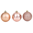Kit Bola de Natal Rosé Tubo 5cm 6 Peças Cromus