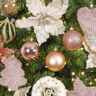 Kit Bola de Natal Rosé Tubo 6cm 6 Peças Cromus