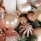 Kit Bola de Natal Rosé Tubo 7cm 6 Peças Cromus