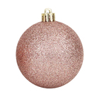 Kit Bola de Natal Rosé Tubo 8cm 6 Peças Cromus