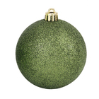 Kit Bola de Natal Verde Tubo 10cm 6 Peças Cromus