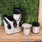 Kit Bolsa Chimarrão Mateira Com Cuia Pote De Ervas E Garrafa