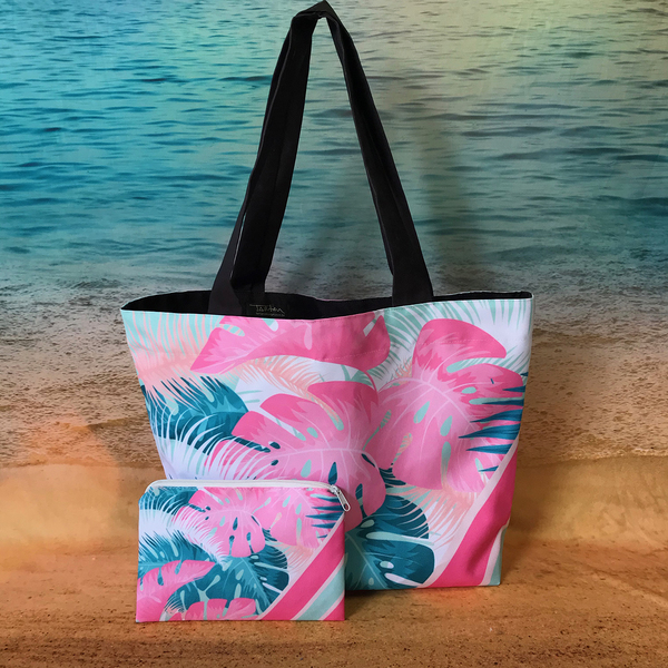 beach bolsa pink