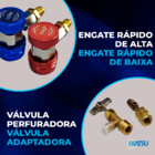 Kit Bomba De Vácuo 3 Cfm + Manifold Analógico Residencial E A