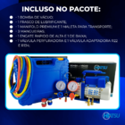 Kit Bomba De Vácuo 3 Cfm + Manifold Analógico Residencial E A