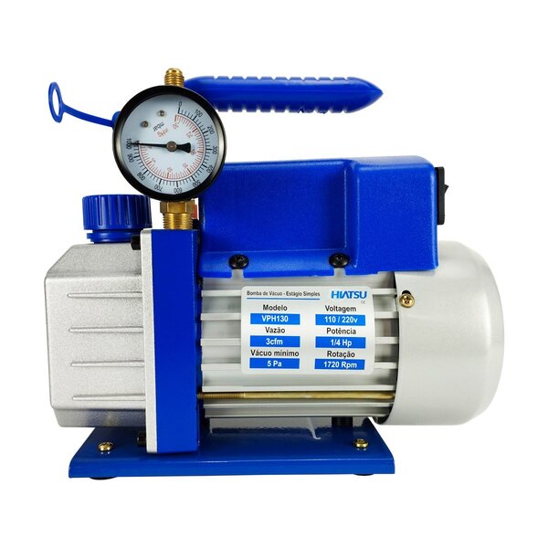 Kit Bomba De Vacuo 3cfm + Vacuometro Analogico Com Adaptador
