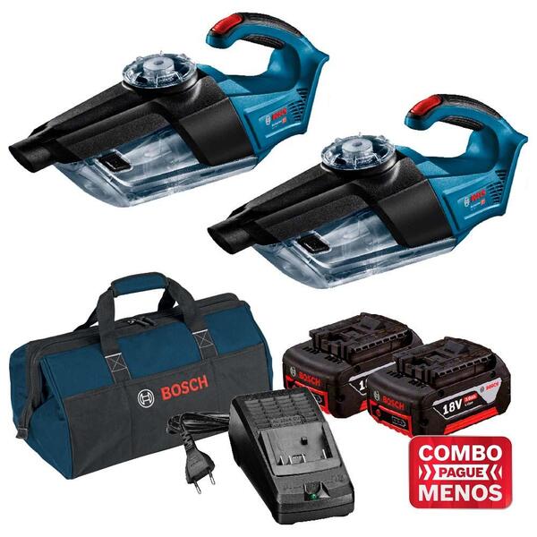 Kit Bosch 2 Aspiradores De Pó 18v Gas 18v-1