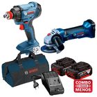 Kit Bosch Chave de Impacto GDX 180-LI + Esmerilhadeira GWS 18