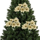 Kit Bouquet Flor Bico De Papagaio Lamê Dourado 32cm 3 Un