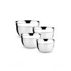 Kit Bowl Aço Inox 4 Peças Gourmet Mix