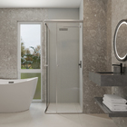 Kit Box de Canto de Correr Vidro Incolor 8mm 80x190cm Cromado Speed Temper