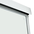 Kit Box de Canto de Correr Vidro Incolor 8mm 190x80x80cm Prata Brilhante Speed Temper