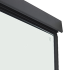 Kit Box de Canto Incolor 8mm 190x85x85cm Preto Fosco Speed Temper