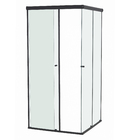 Kit Box de Canto Incolor 8mm 190x90x90cm Preto Fosco Speed Temper