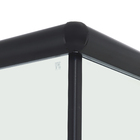 Kit Box de Canto Incolor 8mm 190x90x90cm Preto Fosco Speed Temper