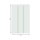 Kit Box Frontal de Correr Vidro Incolor 8mm 100x200cm Branco Brilhante Versatik Speed Temper