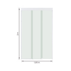 Kit Box Frontal de Correr Vidro Incolor 8mm 105x200cm Branco Brilhante Versatik Speed Temper