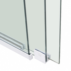 Kit Box Frontal de Correr Vidro Incolor 8mm 105x200cm Branco Brilhante Versatik Speed Temper