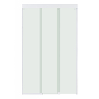 Kit Box Frontal de Correr Vidro Incolor 8mm 110x200cm Branco Brilhante Versatik Speed Temper